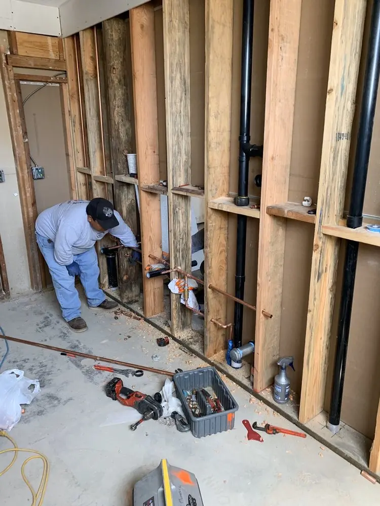 Commercial rough-in plumbing for Water Heater Replacement in Indiantown